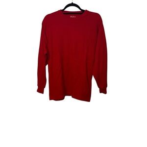 Galaxy by Harvic Men’s Red Long Sleeve Thermal Shirt Size Large
